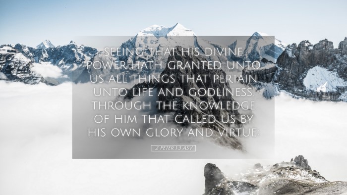 Picture 05 - 2 Peter 1:3 ASV Desktop Wallpaper - seeing that his divine power hath granted unto us - Desktop Bible Verse Wallpaper