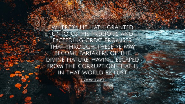 Picture 05 - 2 Peter 1:4 ASV Desktop Wallpaper - whereby he hath granted unto us his precious and - Desktop Bible Verse Wallpaper
