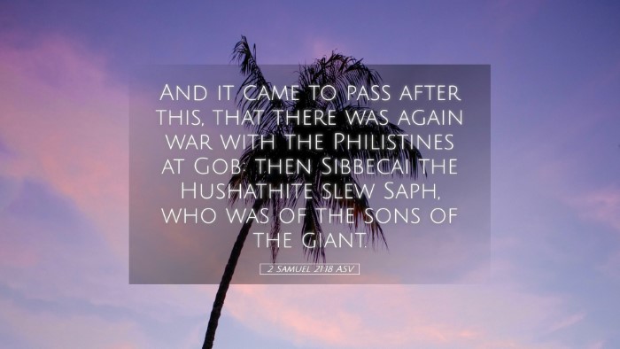 Picture 05 - 2 Samuel 21:18 ASV Desktop Wallpaper - And it came to pass after this, that there was - Desktop Bible Verse Wallpaper
