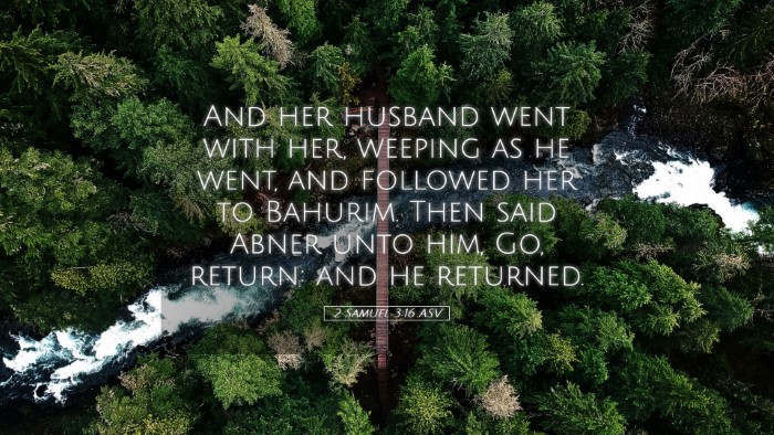 Picture 05 - 2 Samuel 3:16 ASV Desktop Wallpaper - And her husband went with her, weeping as he - Desktop Bible Verse Wallpaper