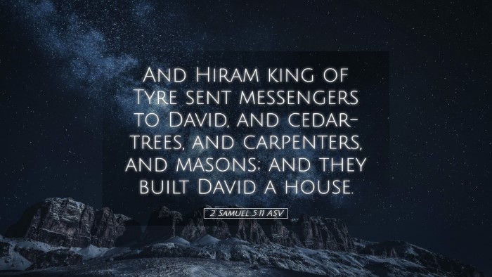 Picture 05 - 2 Samuel 5:11 ASV Desktop Wallpaper - And Hiram king of Tyre sent messengers to David, - Desktop Bible Verse Wallpaper