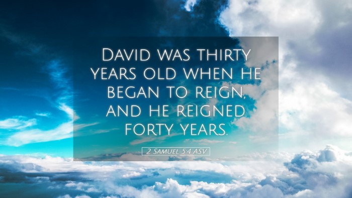 Picture 05 - 2 Samuel 5:4 ASV Desktop Wallpaper - David was thirty years old when he began to - Desktop Bible Verse Wallpaper