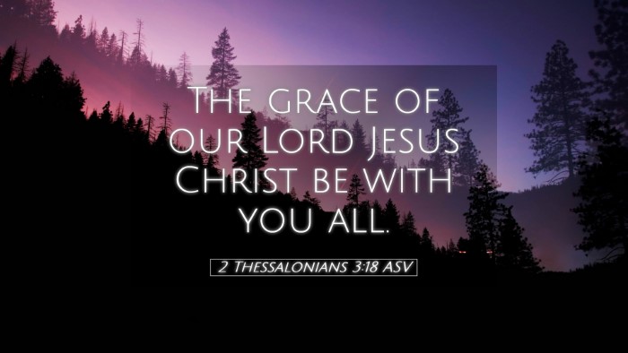 Picture 05 - 2 Thessalonians 3:18 ASV Desktop Wallpaper - The grace of our Lord Jesus Christ be with you - Desktop Bible Verse Wallpaper