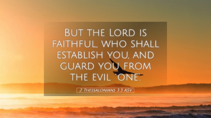 Picture 05 - 2 Thessalonians 3:3 ASV Desktop Wallpaper - But the Lord is faithful, who shall establish - Desktop Bible Verse Wallpaper
