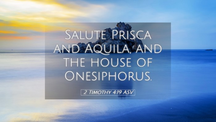 Picture 05 - 2 Timothy 4:19 ASV Desktop Wallpaper - Salute Prisca and Aquila, and the house of - Desktop Bible Verse Wallpaper