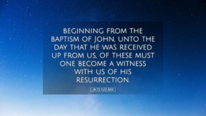 Picture 05 - Acts 1:22 ASV Desktop Wallpaper - beginning from the baptism of John, unto the day - Desktop Bible Verse Wallpaper