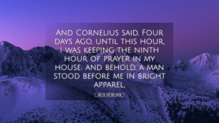 Picture 05 - Acts 10:30 ASV Desktop Wallpaper - And Cornelius said, Four days ago, until this - Desktop Bible Verse Wallpaper