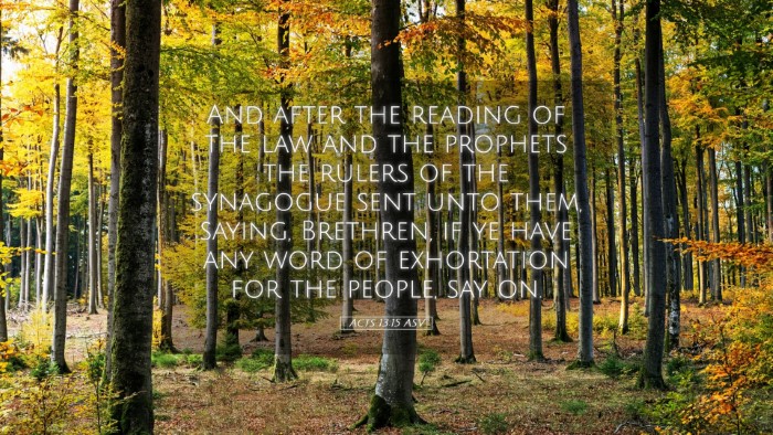 Picture 05 - Acts 13:15 ASV Desktop Wallpaper - And after the reading of the law and the prophets - Desktop Bible Verse Wallpaper