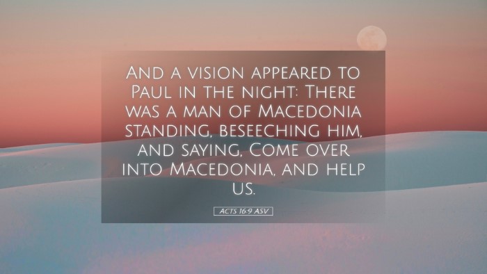 Picture 05 - Acts 16:9 ASV Desktop Wallpaper - And a vision appeared to Paul in the night: There - Desktop Bible Verse Wallpaper