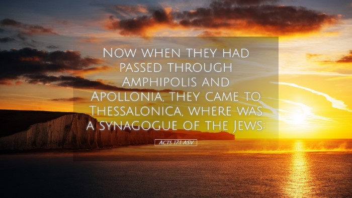 Picture 05 - Acts 17:1 ASV Desktop Wallpaper - Now when they had passed through Amphipolis and - Desktop Bible Verse Wallpaper