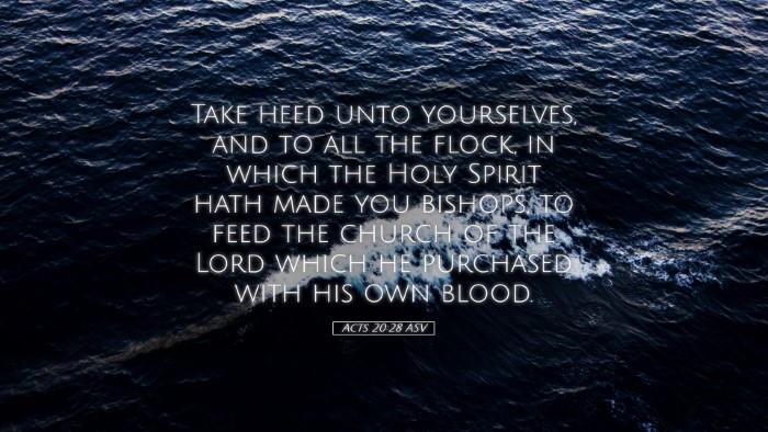 Picture 05 - Acts 20:28 ASV Desktop Wallpaper - Take heed unto yourselves, and to all the flock, - Desktop Bible Verse Wallpaper