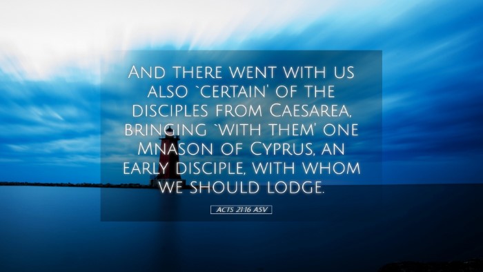 Picture 05 - Acts 21:16 ASV Desktop Wallpaper - And there went with us also `certain' of the - Desktop Bible Verse Wallpaper