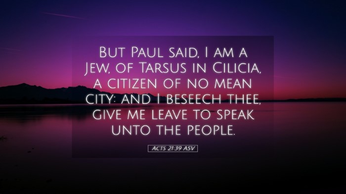 Picture 05 - Acts 21:39 ASV Desktop Wallpaper - But Paul said, I am a Jew, of Tarsus in Cilicia, - Desktop Bible Verse Wallpaper