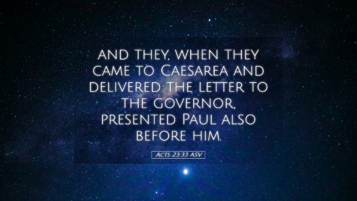 Picture 05 - Acts 23:33 ASV Desktop Wallpaper - and they, when they came to Caesarea and - Desktop Bible Verse Wallpaper