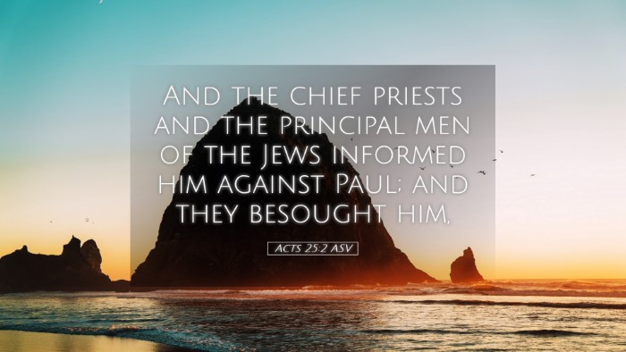 Picture 05 - Acts 25:2 ASV Desktop Wallpaper - And the chief priests and the principal men of - Desktop Bible Verse Wallpaper