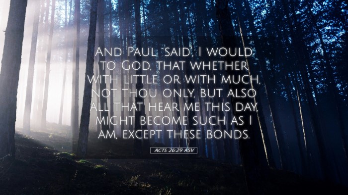 Picture 05 - Acts 26:29 ASV Desktop Wallpaper - And Paul `said', I would to God, that whether - Desktop Bible Verse Wallpaper