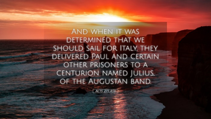 Picture 05 - Acts 27:1 ASV Desktop Wallpaper - And when it was determined that we should sail - Desktop Bible Verse Wallpaper