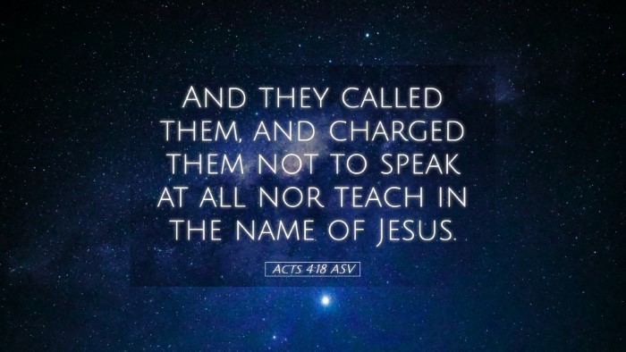 Picture 05 - Acts 4:18 ASV Desktop Wallpaper - And they called them, and charged them not to - Desktop Bible Verse Wallpaper