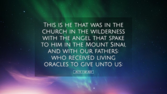 Picture 05 - Acts 7:38 ASV Desktop Wallpaper - This is he that was in the church in the - Desktop Bible Verse Wallpaper