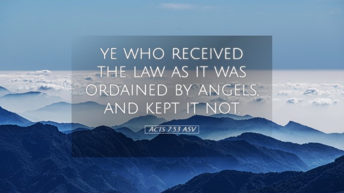 Picture 05 - Acts 7:53 ASV Desktop Wallpaper - ye who received the law as it was ordained by - Desktop Bible Verse Wallpaper