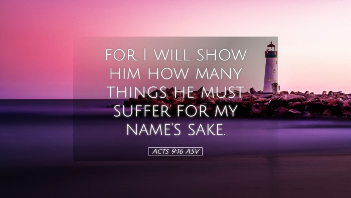 Picture 05 - Acts 9:16 ASV Desktop Wallpaper - for I will show him how many things he must - Desktop Bible Verse Wallpaper