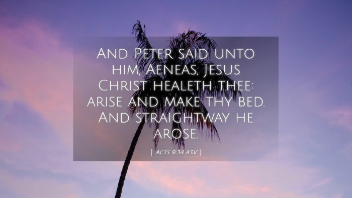 Picture 05 - Acts 9:34 ASV Desktop Wallpaper - And Peter said unto him, Aeneas, Jesus Christ - Desktop Bible Verse Wallpaper
