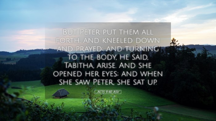 Picture 05 - Acts 9:40 ASV Desktop Wallpaper - But Peter put them all forth, and kneeled down - Desktop Bible Verse Wallpaper