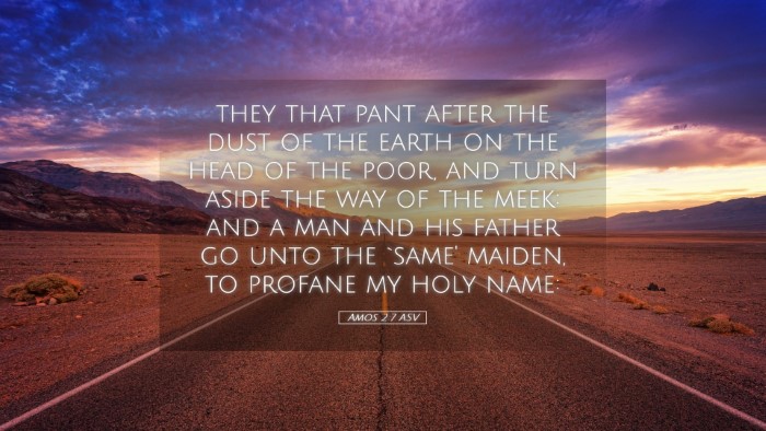 Picture 05 - Amos 2:7 ASV Desktop Wallpaper - they that pant after the dust of the earth on the - Desktop Bible Verse Wallpaper