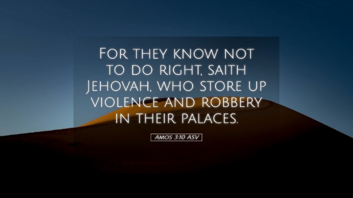 Picture 05 - Amos 3:10 ASV Desktop Wallpaper - For they know not to do right, saith Jehovah, who - Desktop Bible Verse Wallpaper