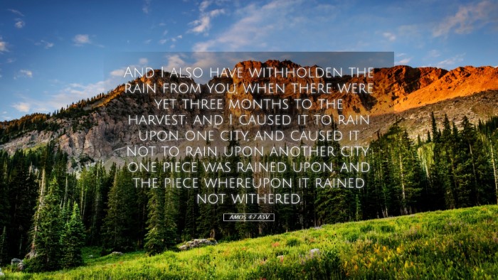 Picture 05 - Amos 4:7 ASV Desktop Wallpaper - And I also have withholden the rain from you, - Desktop Bible Verse Wallpaper