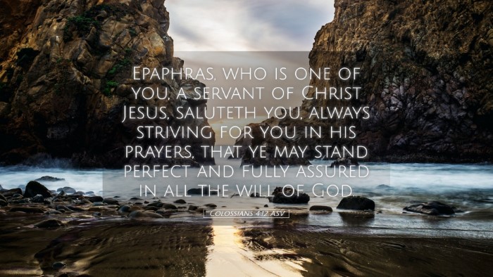 Picture 05 - Colossians 4:12 ASV Desktop Wallpaper - Epaphras, who is one of you, a servant of Christ - Desktop Bible Verse Wallpaper