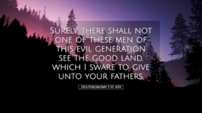 Picture 05 - Deuteronomy 1:35 ASV Desktop Wallpaper - Surely there shall not one of these men of this - Desktop Bible Verse Wallpaper