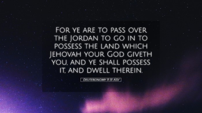 Picture 05 - Deuteronomy 11:31 ASV Desktop Wallpaper - For ye are to pass over the Jordan to go in to - Desktop Bible Verse Wallpaper