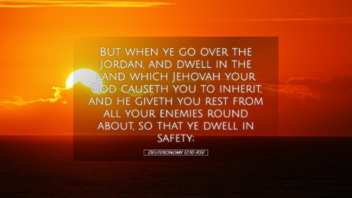 Picture 05 - Deuteronomy 12:10 ASV Desktop Wallpaper - But when ye go over the Jordan, and dwell in the - Desktop Bible Verse Wallpaper