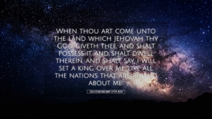 Picture 05 - Deuteronomy 17:14 ASV Desktop Wallpaper - When thou art come unto the land which Jehovah - Desktop Bible Verse Wallpaper
