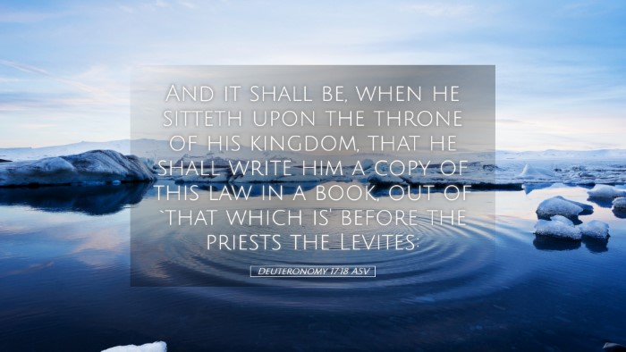 Picture 05 - Deuteronomy 17:18 ASV Desktop Wallpaper - And it shall be, when he sitteth upon the throne - Desktop Bible Verse Wallpaper