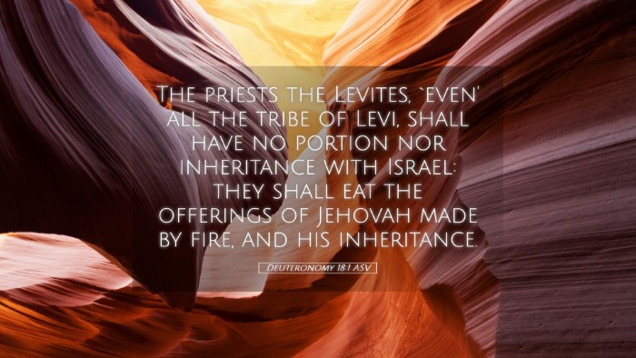 Picture 05 - Deuteronomy 18:1 ASV Desktop Wallpaper - The priests the Levites, `even' all the tribe of - Desktop Bible Verse Wallpaper