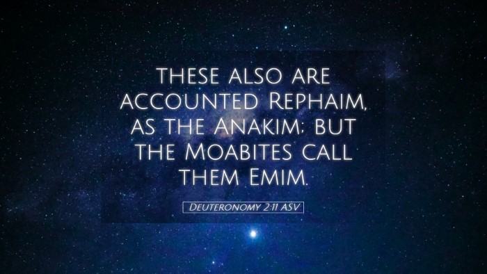 Picture 05 - Deuteronomy 2:11 ASV Desktop Wallpaper - these also are accounted Rephaim, as the Anakim; - Desktop Bible Verse Wallpaper