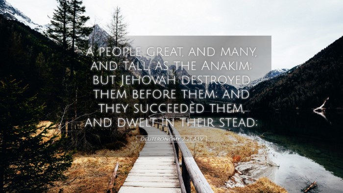 Picture 05 - Deuteronomy 2:21 ASV Desktop Wallpaper - a people great, and many, and tall, as the - Desktop Bible Verse Wallpaper