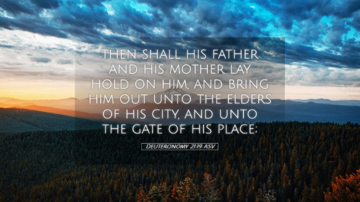Picture 05 - Deuteronomy 21:19 ASV Desktop Wallpaper - then shall his father and his mother lay hold on - Desktop Bible Verse Wallpaper