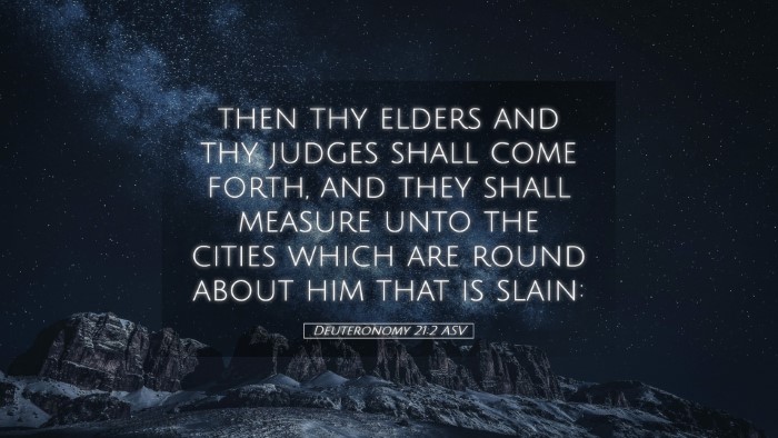 Picture 05 - Deuteronomy 21:2 ASV Desktop Wallpaper - then thy elders and thy judges shall come forth, - Desktop Bible Verse Wallpaper