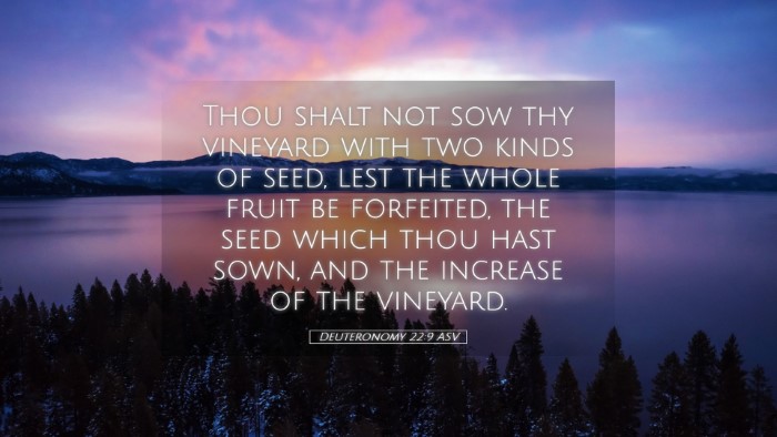 Picture 05 - Deuteronomy 22:9 ASV Desktop Wallpaper - Thou shalt not sow thy vineyard with two kinds of - Desktop Bible Verse Wallpaper
