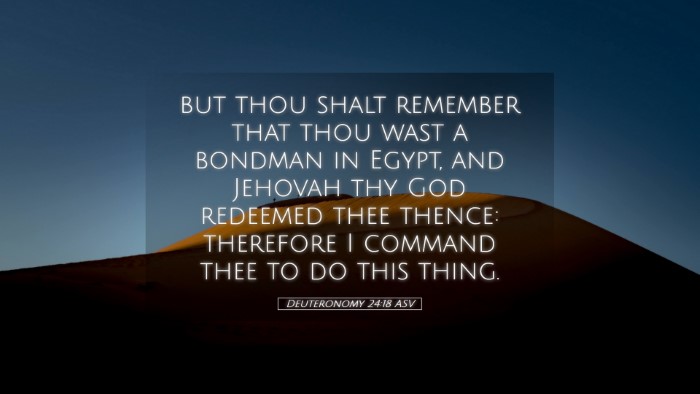 Picture 05 - Deuteronomy 24:18 ASV Desktop Wallpaper - but thou shalt remember that thou wast a bondman - Desktop Bible Verse Wallpaper