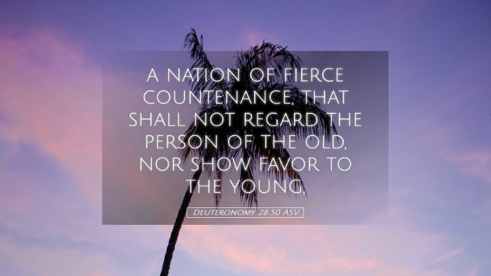 Picture 05 - Deuteronomy 28:50 ASV Desktop Wallpaper - a nation of fierce countenance, that shall not - Desktop Bible Verse Wallpaper