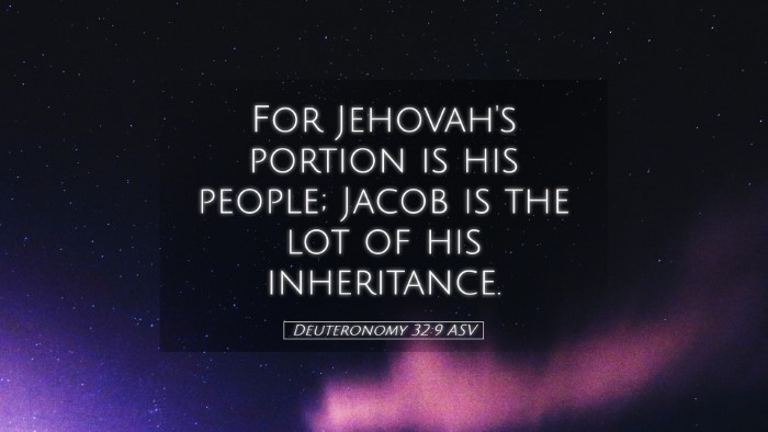 Picture 05 - Deuteronomy 32:9 ASV Desktop Wallpaper - For Jehovah's portion is his people; Jacob is the - Desktop Bible Verse Wallpaper