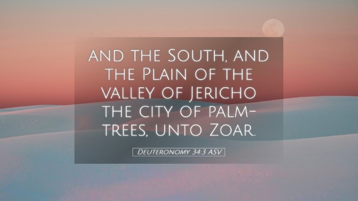 Picture 05 - Deuteronomy 34:3 ASV Desktop Wallpaper - and the South, and the Plain of the valley of - Desktop Bible Verse Wallpaper
