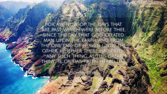 Picture 05 - Deuteronomy 4:32 ASV Desktop Wallpaper - For ask now of the days that are past, which were - Desktop Bible Verse Wallpaper