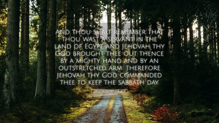 Picture 05 - Deuteronomy 5:15 ASV Desktop Wallpaper - And thou shalt remember that thou wast a servant - Desktop Bible Verse Wallpaper