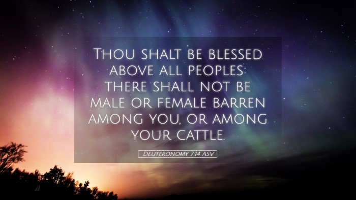 Picture 05 - Deuteronomy 7:14 ASV Desktop Wallpaper - Thou shalt be blessed above all peoples: there - Desktop Bible Verse Wallpaper