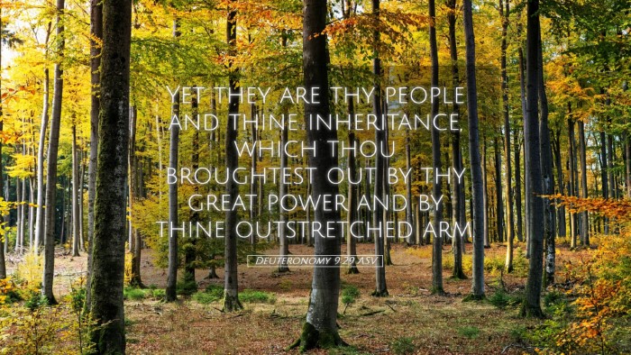 Picture 05 - Deuteronomy 9:29 ASV Desktop Wallpaper - Yet they are thy people and thine inheritance, - Desktop Bible Verse Wallpaper